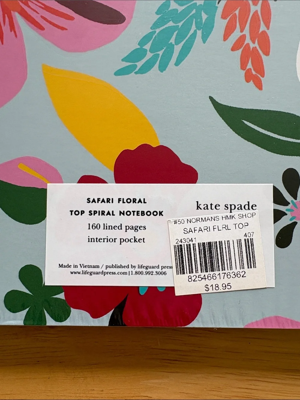 ♠️ Kate Spade Safari Floral Top Spiral Notebook. New!